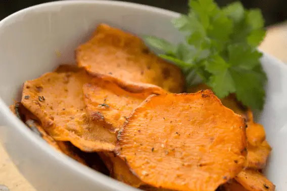 air fryer sweet potato slices