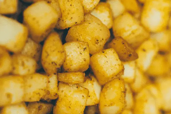 air fryer diced potatoes, cubed potatoes