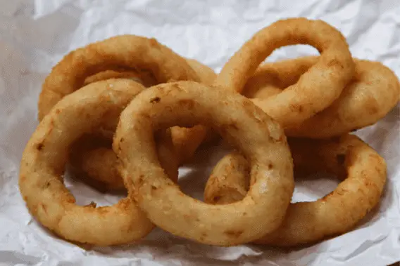 How to air fry Nathans's thick sliced battered onion rings