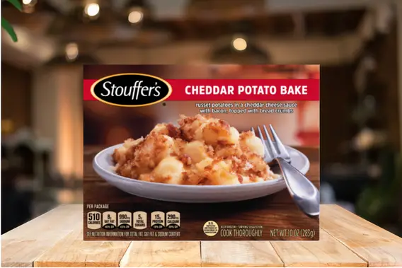 Stouffer's Frozen Cheddar Potato Bake in Air Fryer